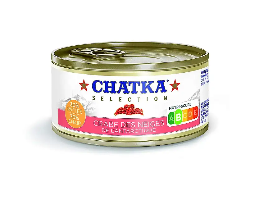 Chatka Selektion Schneekrabbe 30 % Beinfleisch 70 % Körperfleisch 180 g/110 g