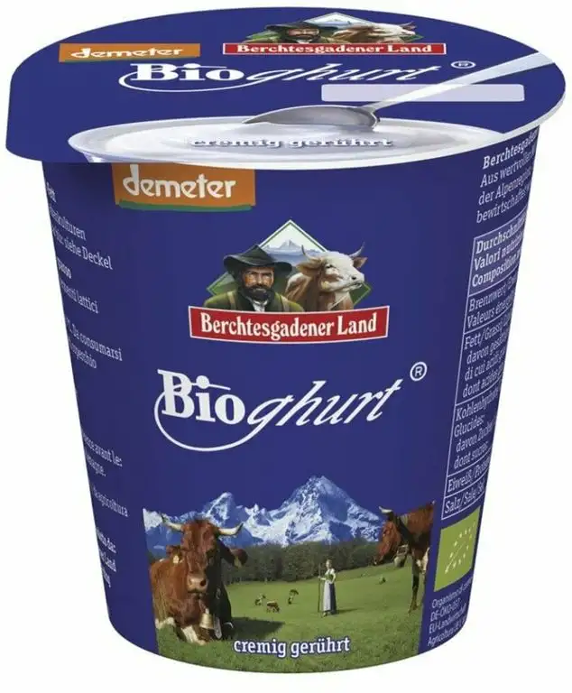 Berchtesgadener Land Bio Bioghurt Natur cremig gerührt 3,5% Fett (6 x 150 gr)