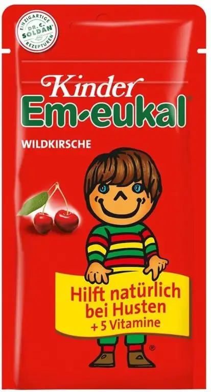 Kinder Em-eukal Wildkirsche Bonbons, 75 g Bonbons