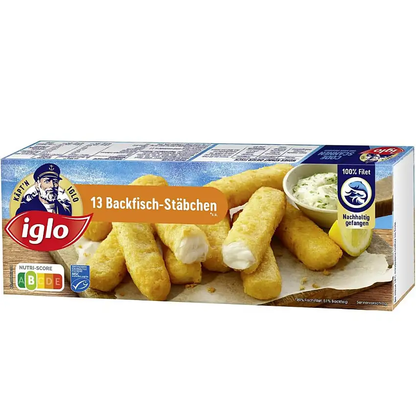 Iglo Backfischstäbchen 364 Gramm [Frischegarantie]