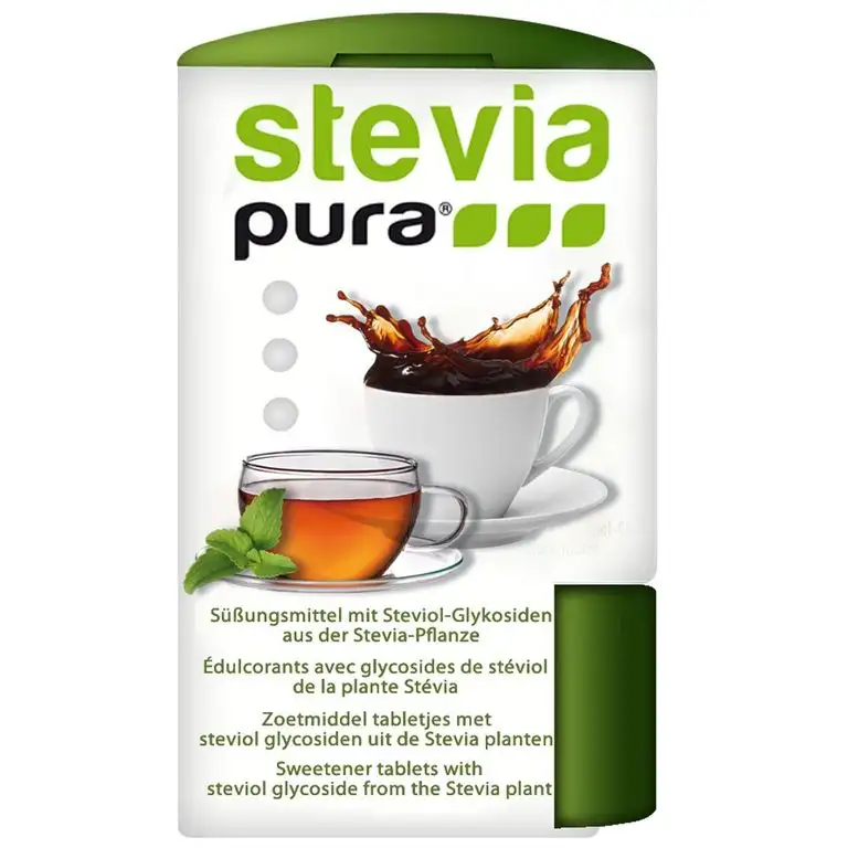 steviapura | Stevia Tabs 300 Stück - Stevia Tabletten - Süßstofftabletten im Dosierspender | 1 x 300 Stück 18 g