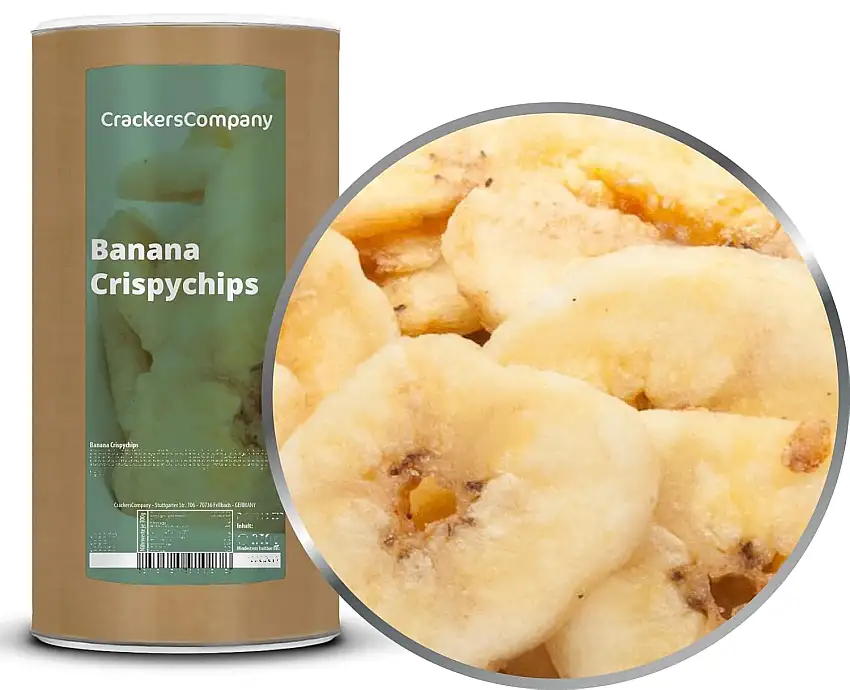3 x 400g Bananenchips gesüßt mit Honig knusprig knackig pur salzfrei vegetarisch glutenfrei laktosefrei 100 % Premium