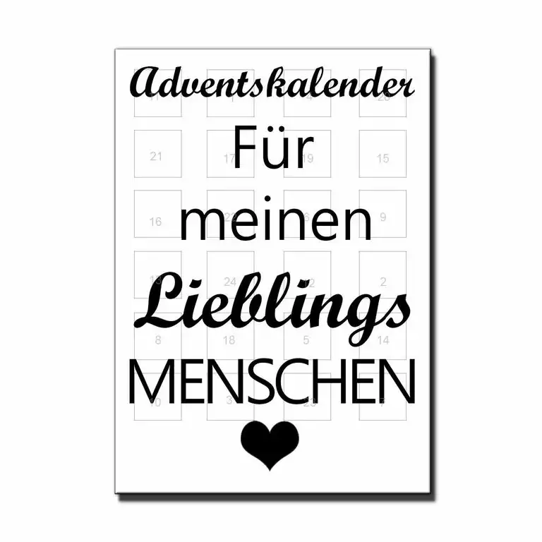Lieblingsmensch Adventskalender - Für meinen Lieblingsmenschen