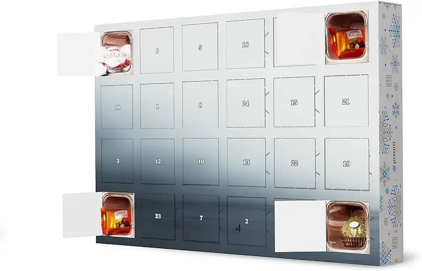 artboxONE Adventskalender mit Pralinen von Ferrero Allein auf hoher See Adventskalender Natur