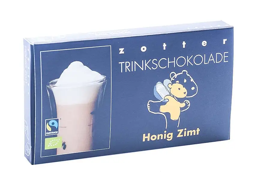 Zotter Trinkschokolade Honig-Zimt 5 x 22g - Bio und Fair
