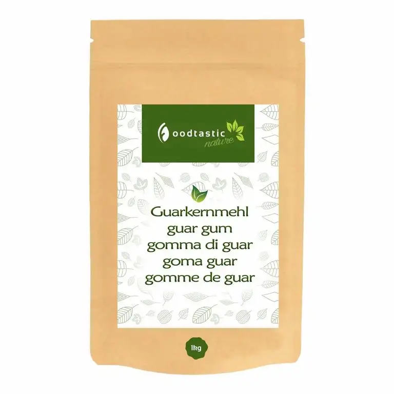 Foodtastic Guarkernmehl 1000g / 1kg I Low Carb Backzutat I natürliches und pflanzliches Verdickungsmittel I