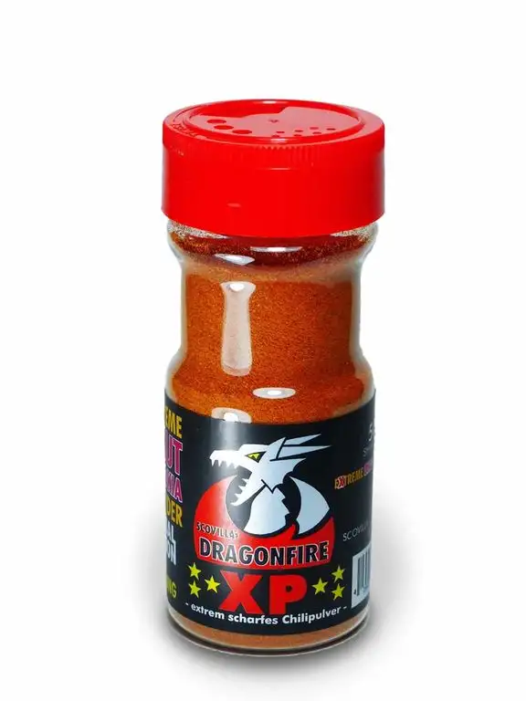 Scovillas Dragonfire Chilipulver XP im Shaker, 50g