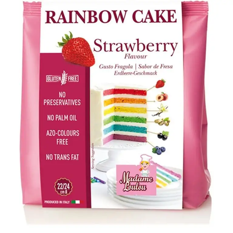 Rainbow Cake Strawberry/Erdbeere