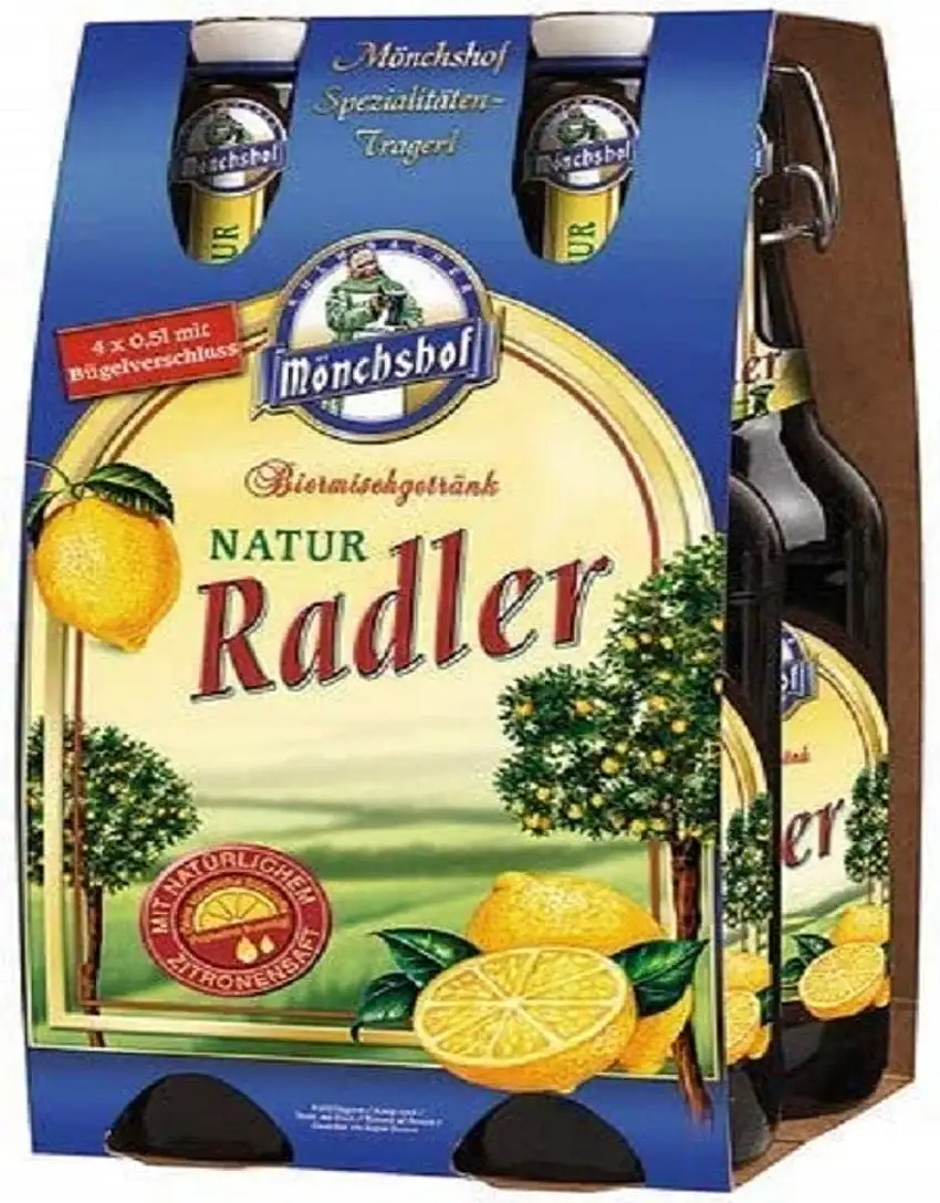 Mönchshof Radler Naturtrüb MEHRWEG (4 x 0,5 l)