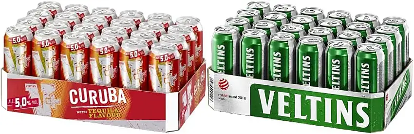 Veltins V+ Curuba Biermischgetränk, EINWEG (24 x 0.5 l Dose) & VELTINS Pilsener, EINWEG (24 x 0.5 l Dose)