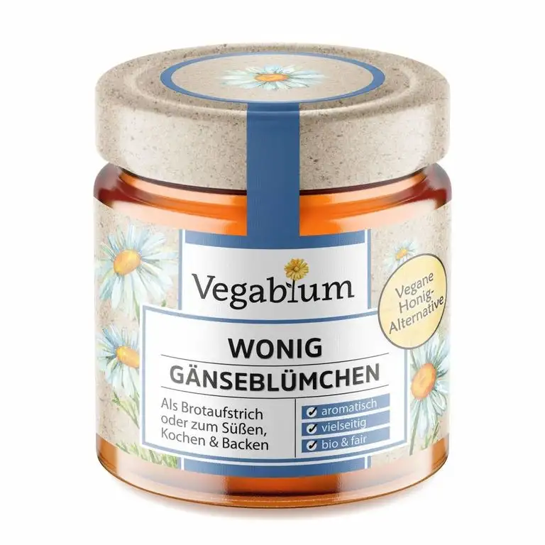 Vegablum Wonig Gänseblümchen bio - Die vegane Alternative zu Honig, 225 g