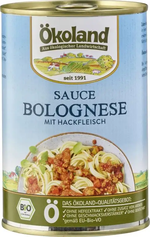 ÖKOLAND Bio Sauce Bolognese (2 x 400 gr)