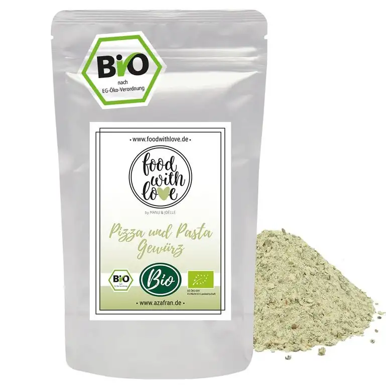 Food with Love BIO Pasta oder Pizza Gewürz / Gewürzmischung 250g
