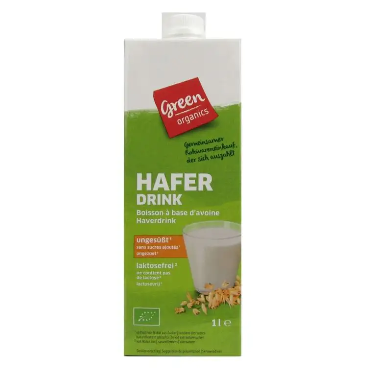 6x Green Organics Haferdrink ungesüßt bio 1 L
