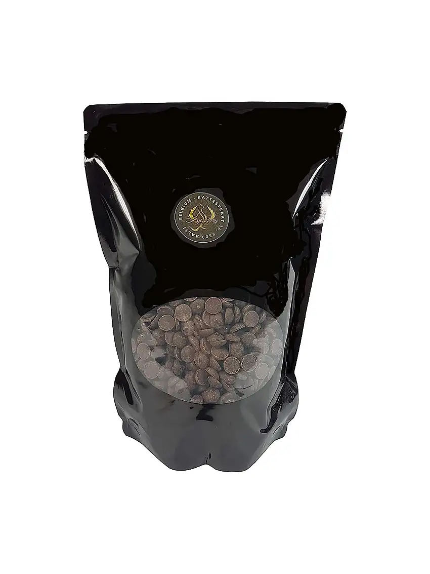 Legendary und Callebaut CALLETS DARK 1 kg - Original belgische Schoko Drops, für Schokoladen-Fondue und Schoko-Brunnen, Ganache, Glasur, zum Trinken usw.