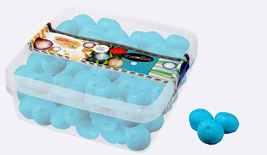 400g Mausespeck - Marshmallow - Blaue Speckbälle in unserer AromaBox - schön auch als Geschenk