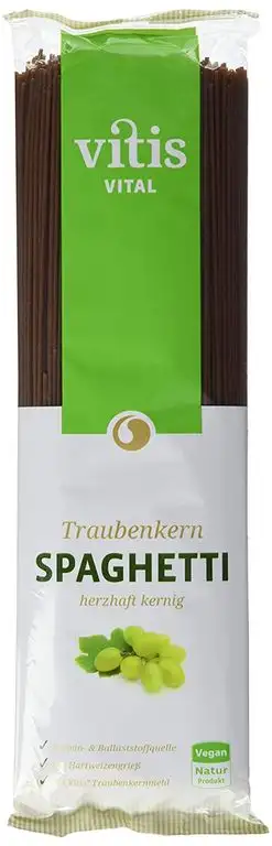Vitis Vital Traubenkern Spaghetti - 100% Naturprodukt, 1er Pack (1 x 500 g)