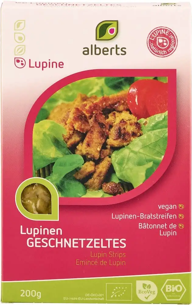 Alberts Bio Lupinen Geschnetzeltes (6 x 200 gr)