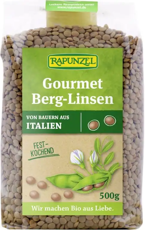 Rapunzel Bio Gourmet Berg-Linsen braun (6 x 500 gr)
