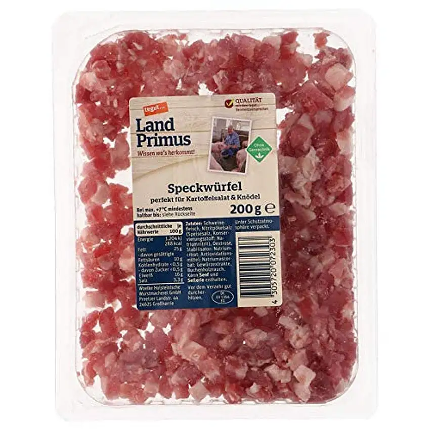 tegut... LandPrimus Speckwürfel, 200 g