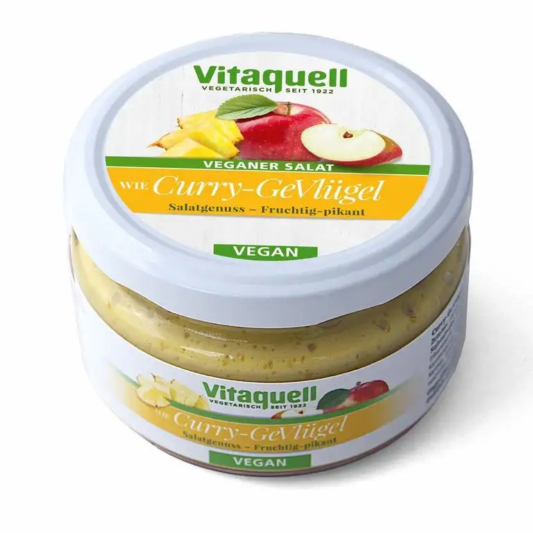 Vitaquell GefVlügel-Exotic-Salat - vegan, fruchtig-süß, 180 g To Go