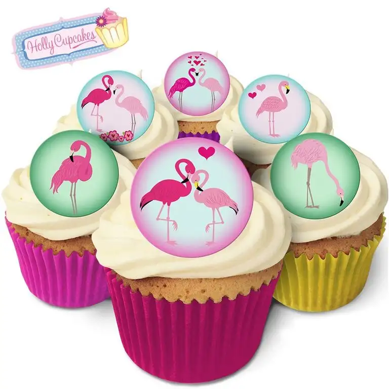 24 Wunderschöne essbare Kuchendekorationen: Flamingos / 24 Edible Decorations: Flamingos