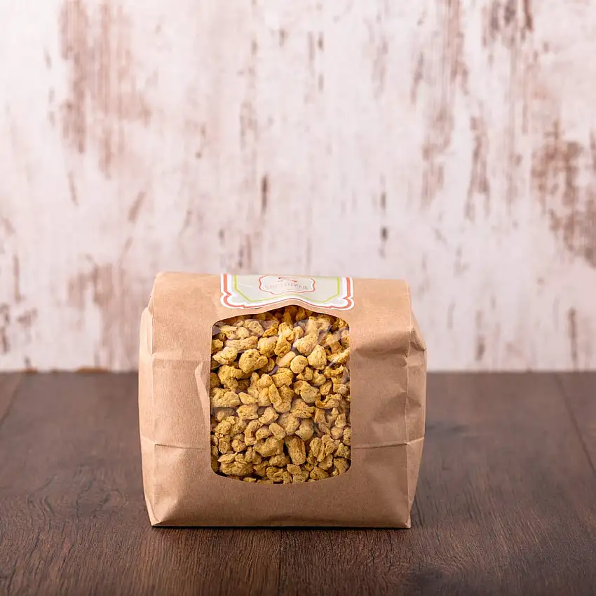 süssundclever.de® Bio Sojabrocken | Soja geschnetzeltes | grob | 2000 g | plastikfrei und ökologisch-nachhaltig abgepackt