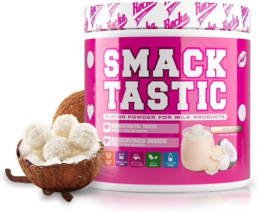 Rocka Nutrition Geschmackspulver SMACKTASTIC | Flavor Powder mit 11 kcal pro Portion | Aroma Pulver vielseitig einsetzbar – 270 g (Cocoloco)