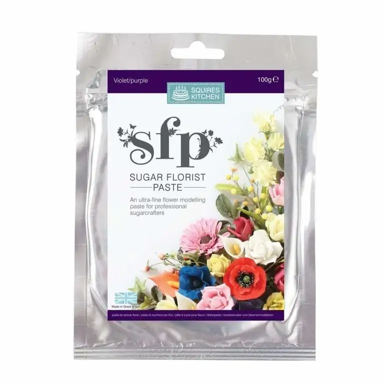 Squires Kitchen Zucker Florist Kleister SFP - Violett / Lila 100g