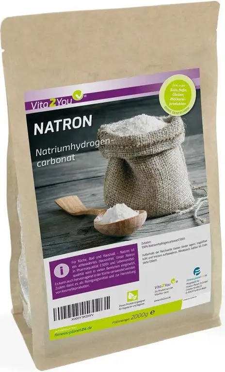 Natron Pulver 2kg - Backpulver - Natriumhydrogencarbonat - Natriumbicarbonat - pharmazeutische Lebensmittelqualität - Backsoda - Abgefüllt in Bayern