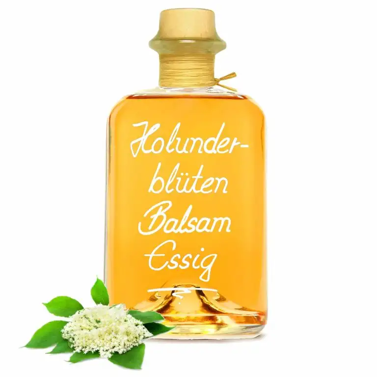Holunderblüten Balsam Essig 0,5L mit herrlicher Holundernote 5 % Säure