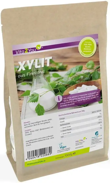 Xylit 1000g | Birkenzucker aus Finnland | 1er Pack (1000g) | im Zippbeutel | Premium Qualität