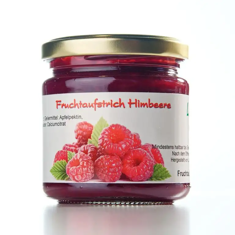 Xylit Fruchtaufstrich"Himbeere" ohne Zuckerzusatz, nur mit Xylit gesüßt, 70% Fruchtanteil (mehr als Marmeladen), Low Carb, 200 g