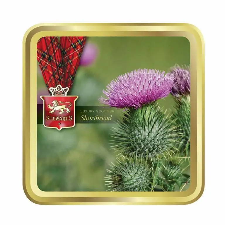 125g Shortbread Tartan Collection - Flower of Scotland / 125gramm Feinstes shottisches Shortbread in einer geschmackvollen Dose zum sammeln oder verschenken