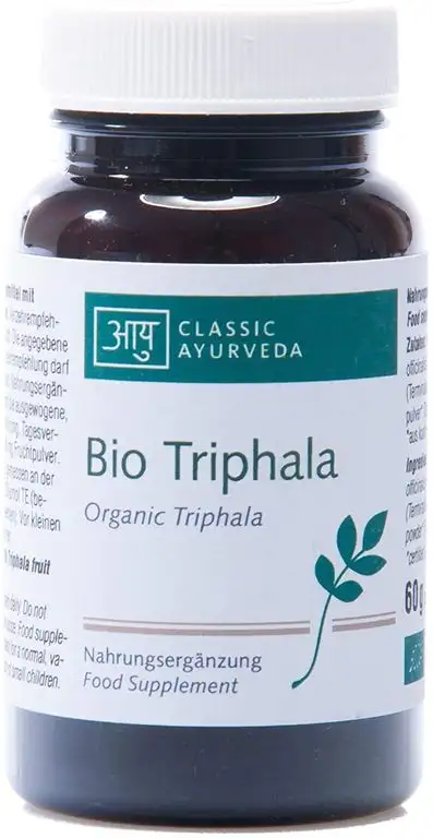 Classic Ayurveda - Bio Triphala Presslinge - 1er Pack (1 x 60g , ca. 120 Tabletten) - BIO