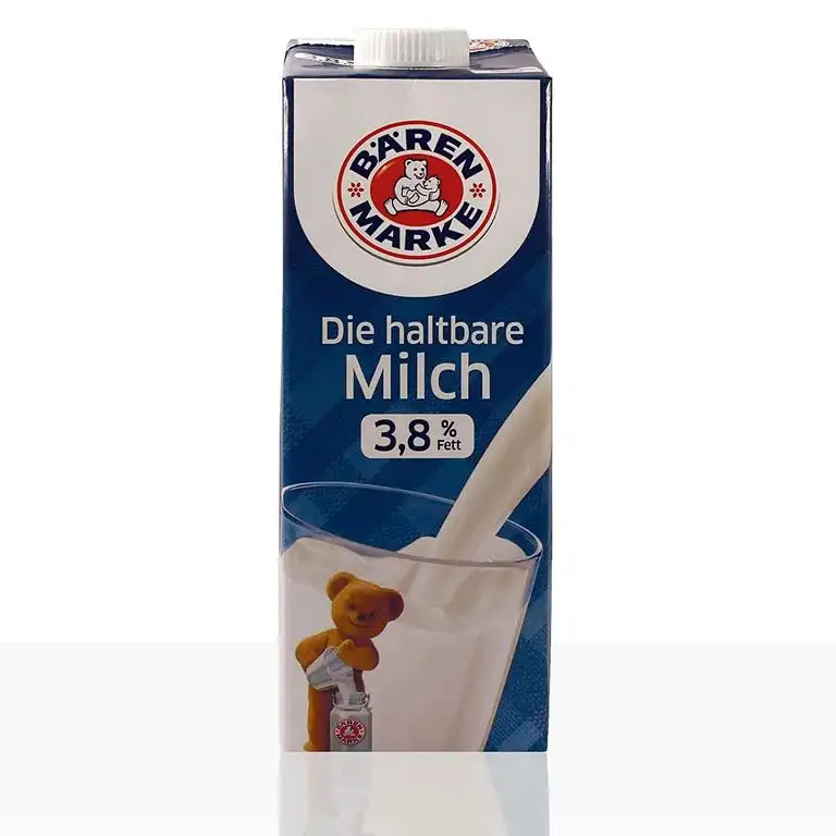Bären Marke Die haltbare Milch 3,8% Fett Vollmilch 1l