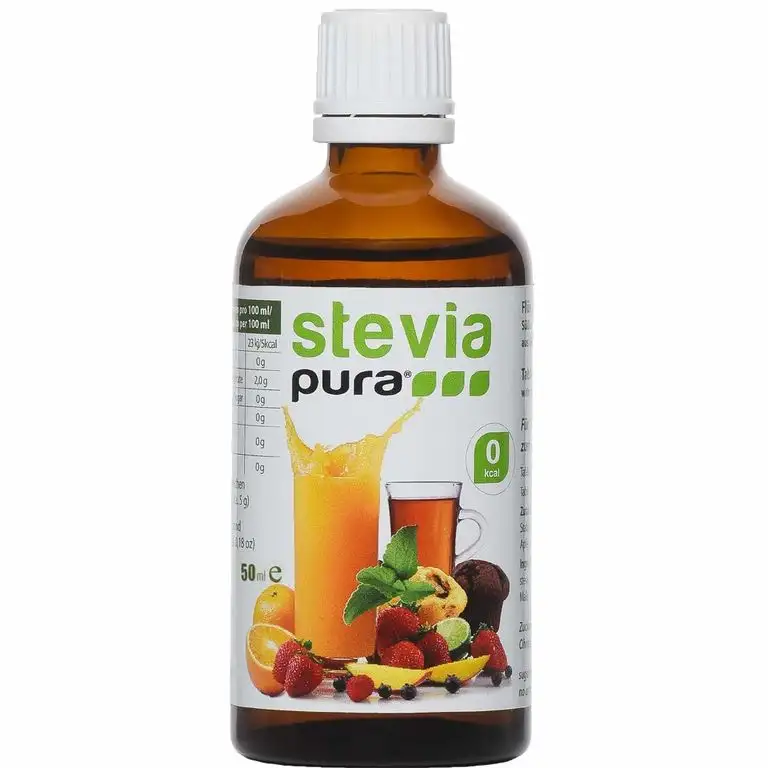 Flüssiges Stevia Extrakt Fluid (Tafelsüße) 50ml - STEVIA Fluid - flüssiges Stevia Extrakt/natürliches Süßungsmittel/Premiumqualität/Zuckerersatz