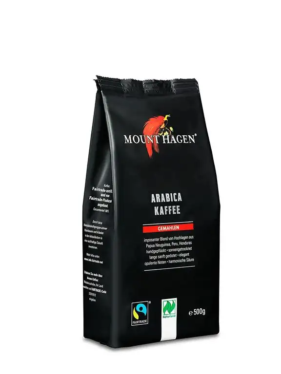 Mount Hagen Bio Arabica Kaffee gemahlen, 500 g