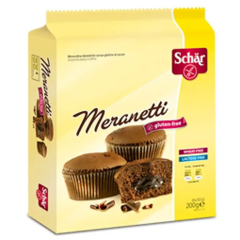 Dr. Schär Meranetti Küchlein mit Schokolade