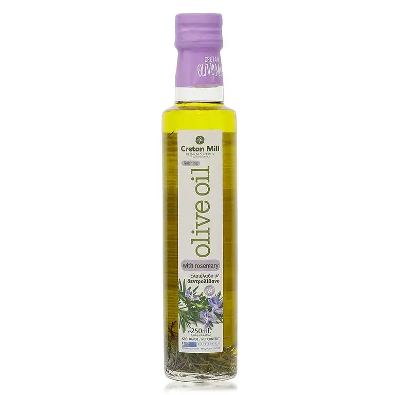 Extra natives Olivenöl verfeinert mit Rosmarin 250ml aromatisches Rosemary Oliven Öl Rosmarinöl aus Kreta Griechenland