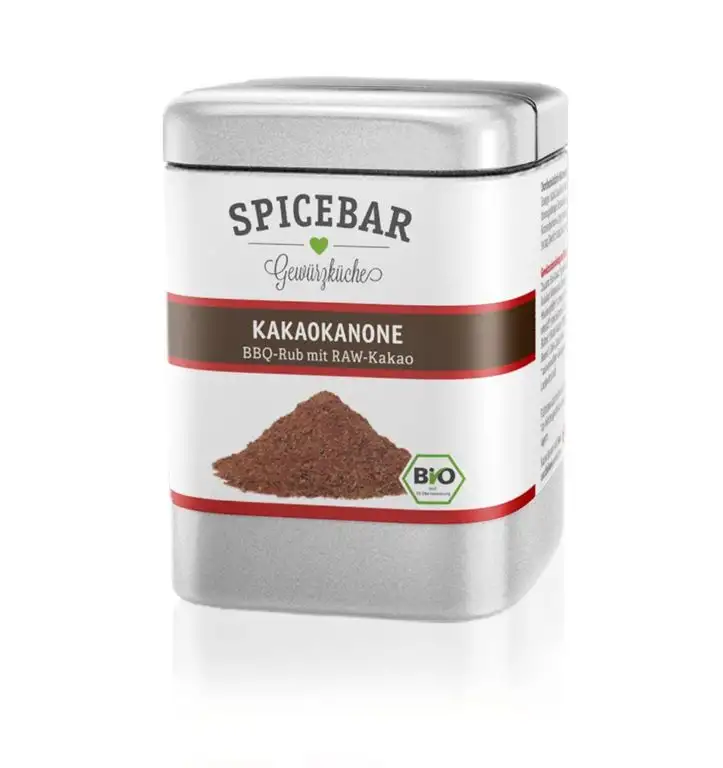 Spicebar Kakaokanone, Gewürzzubereitung & BBQ Rub mit Rohkakao, Bio (1 x 60g)