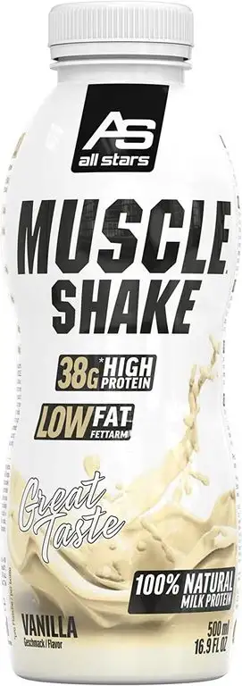 All Stars Muscle Shake, Vanille, 6er Pack (6 x 500 ml)