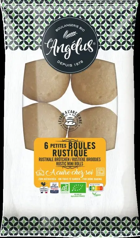 LANGELUS Bio Rustikale Brötchen zum Aufbacken (2 x 360 gr)