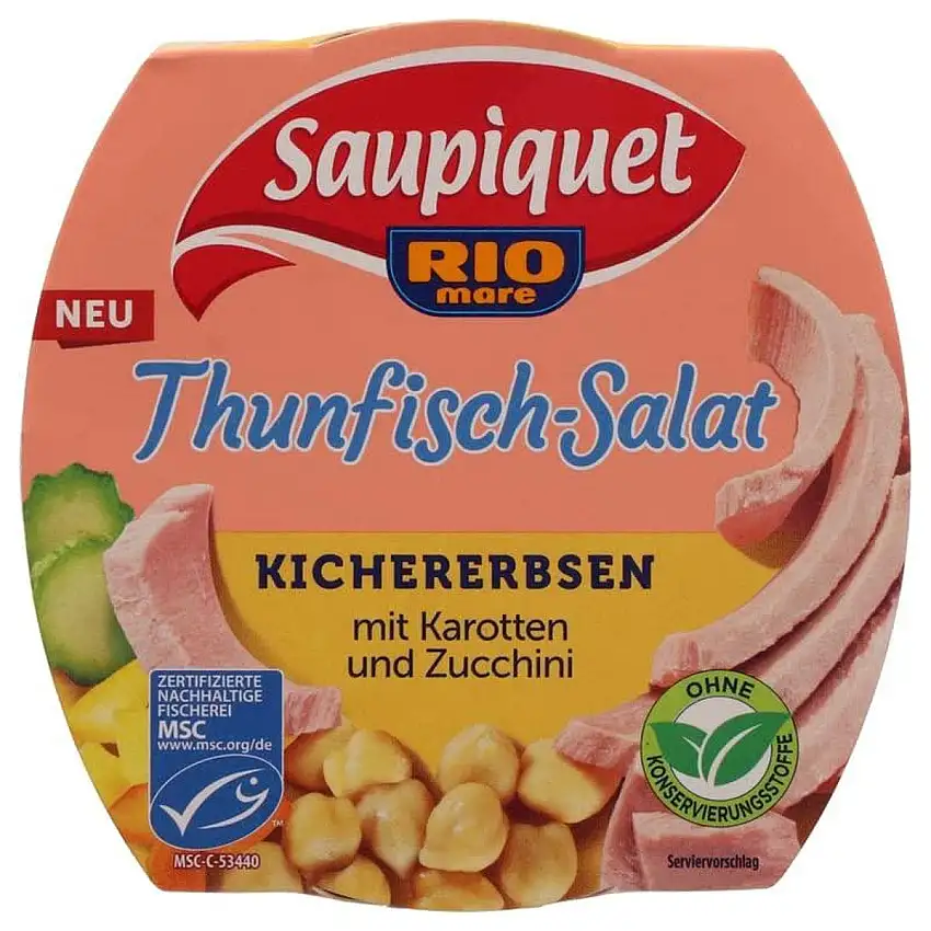 Saupiquet Thunfisch-Salat, Kichererbsen, 160 g