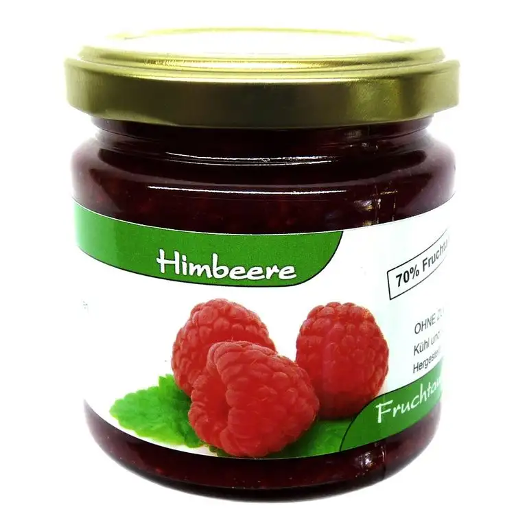 Xylit deluxe Fruchtaufstrich"Himbeere" ohne Zuckerzusatz, mit finnischem Xylit (Birkenzucker) gesüßt, 70% Fruchtanteil (mehr als Marmeladen), Low Carb, 190 g