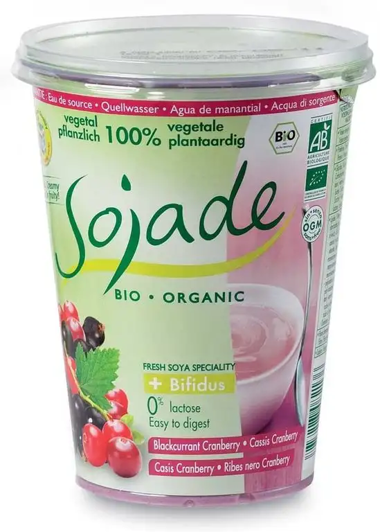 Sojade, A/Sojade-Jogurt Cassis-Cranberry, Soja-Jogurt - 40, 400g