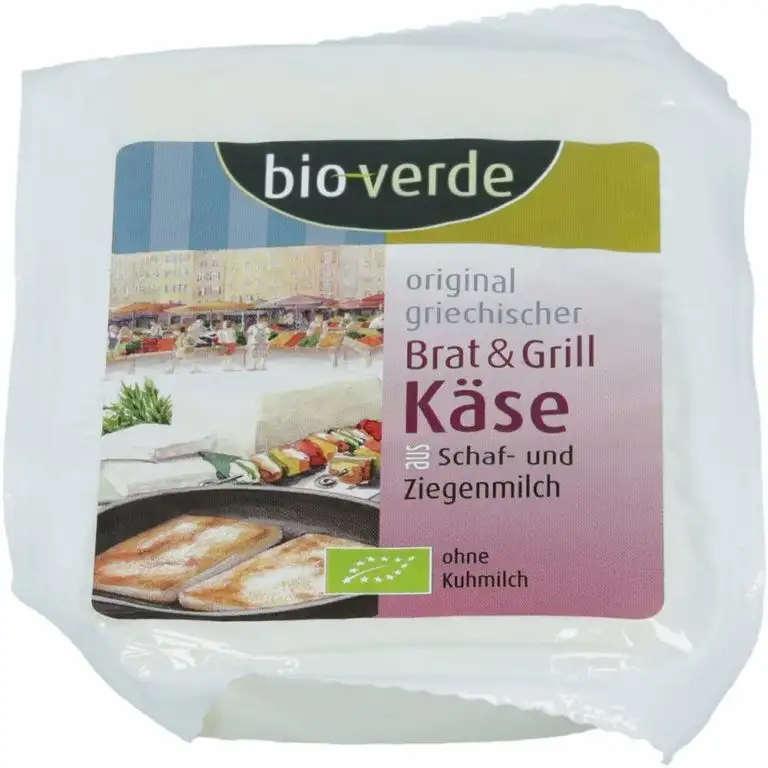 bio-verde Bio Original griechischer Brat & Grillkäse aus Schaf- und Ziegenmilch (6 x 150 gr)