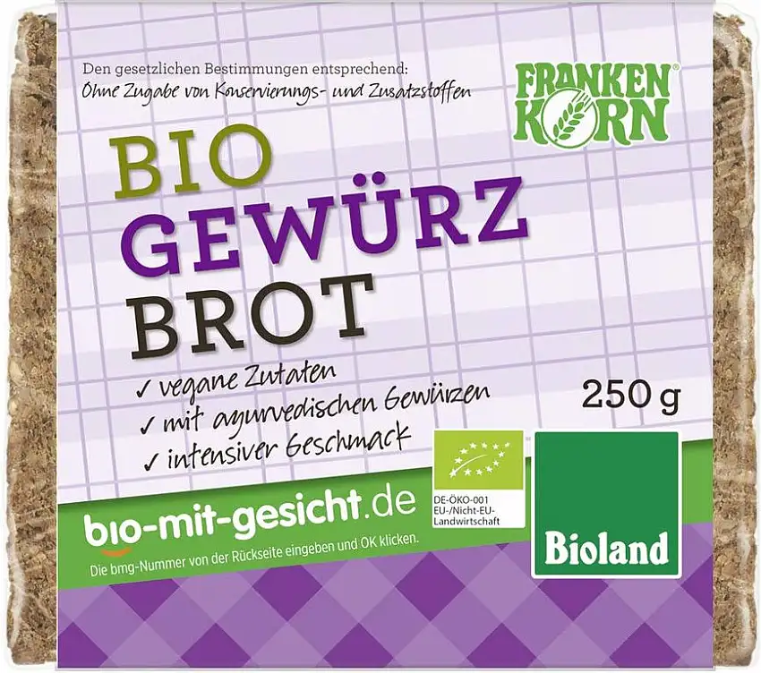 Frankenkorn Bio Frankenkorn Bioland Gewürzbrot (2 x 250 gr)
