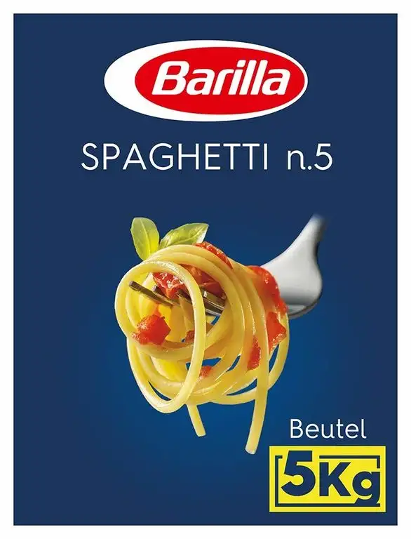 Barilla Hartweizen Pasta Spaghetti n. 5 – 1er Pack (1x5kg)
