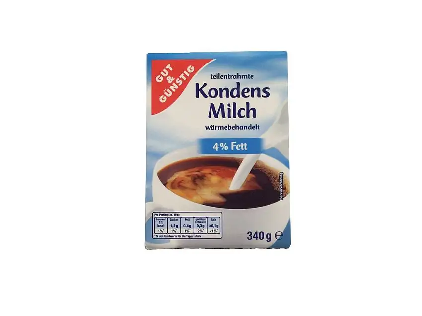 Gut & Günstig Kondensmilch 4% 340g